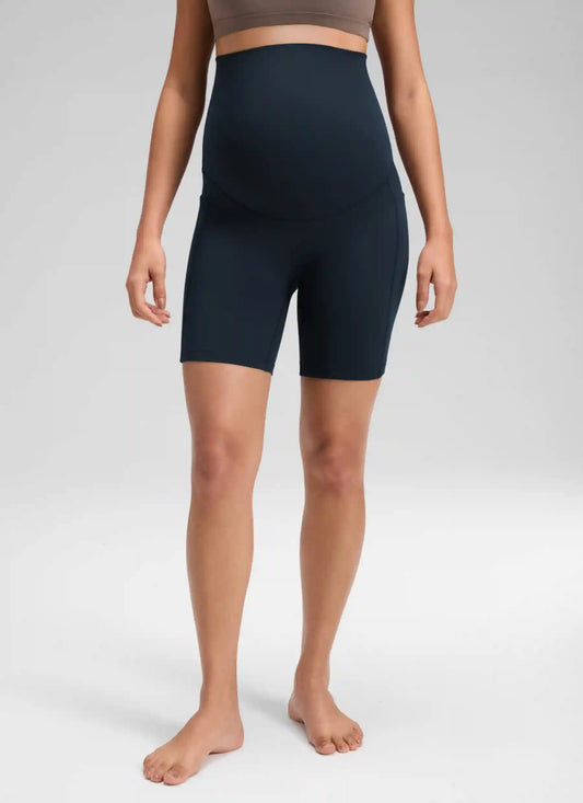 Softretch Maternity No Front Seam Shorts 6"