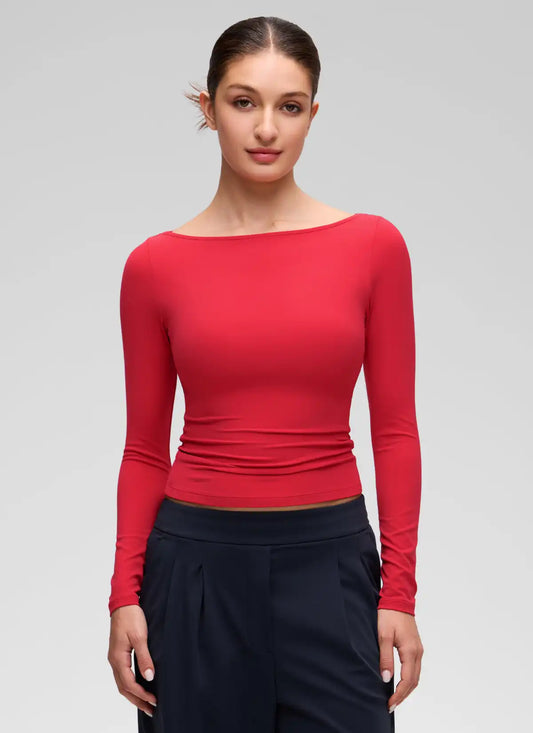 Softembrace Boat Neck Long Sleeve