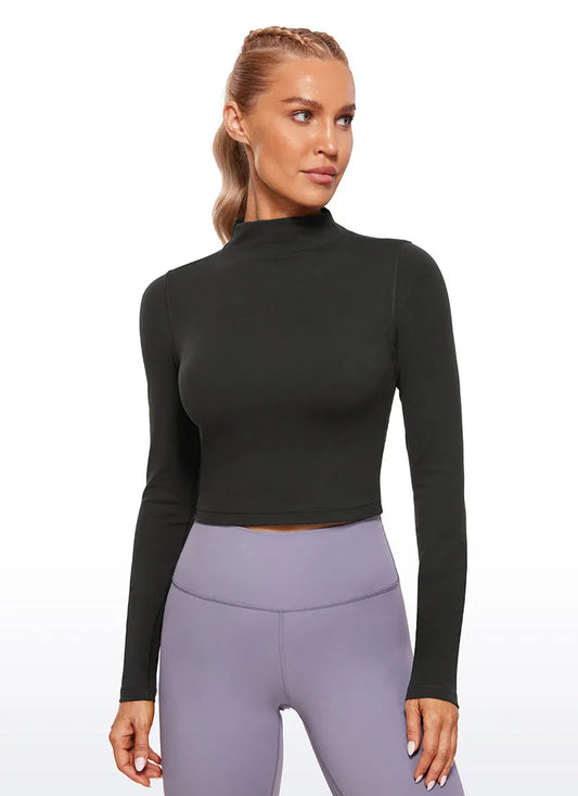 Butterluxe Mock Turtleneck Long Sleeve