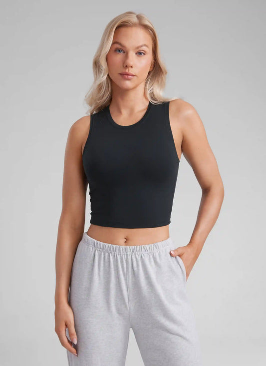 Butterluxe Soft Double Lined High Neck Tank
