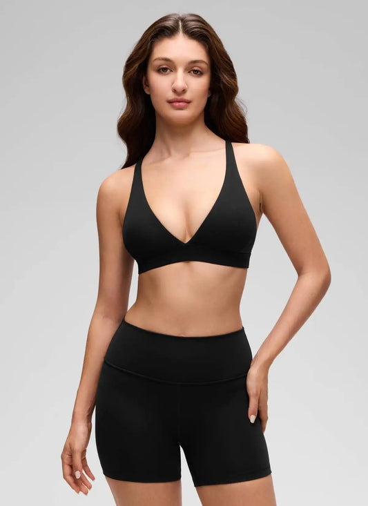 NEXFEEL Thin Strap Criss Cross Bra