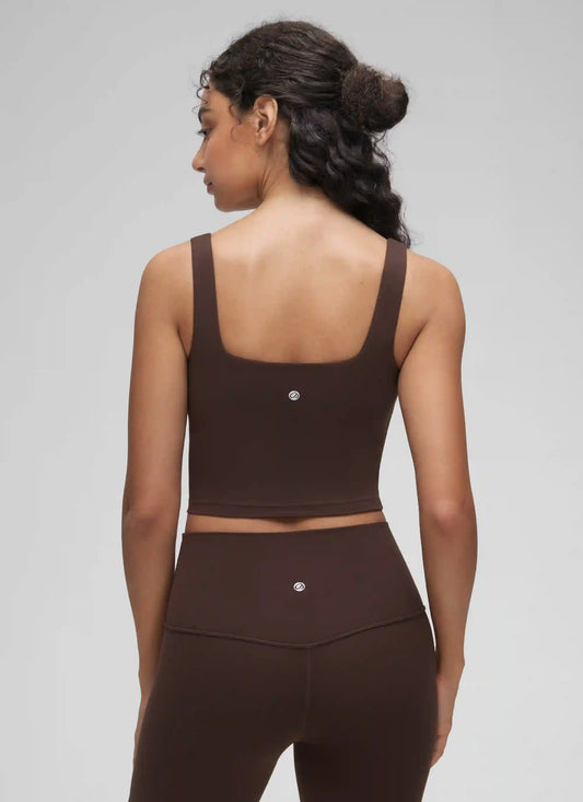 Butterluxe Square Neck Built in Bra Tank