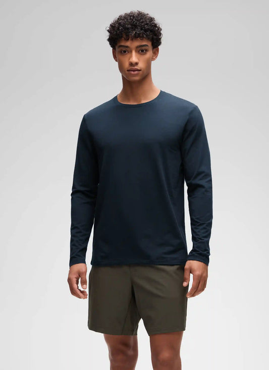 Poly Cotton-Blend Lightweight Long Sleeve