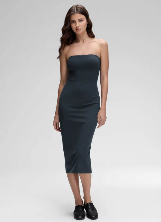 Butterluxe Strapless Bodycon Midi Dress