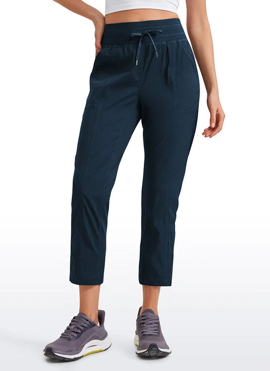 Striped Pants with Pockets 25''- Cinched Leg