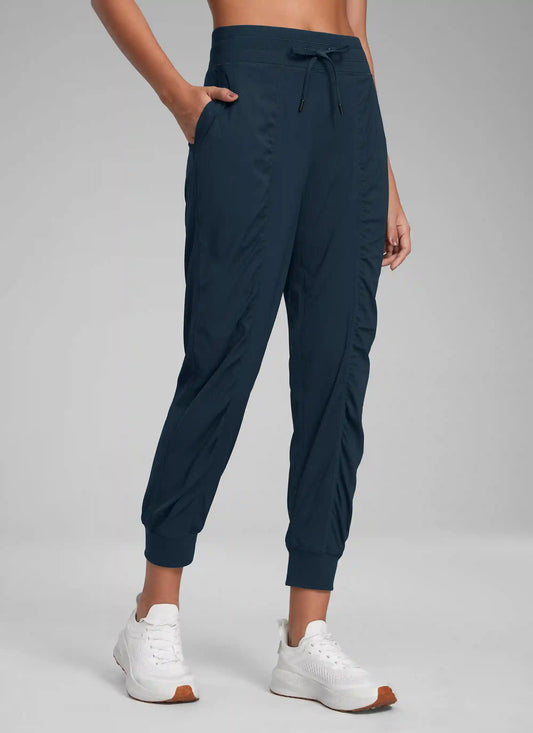Striped Ruched Pocket Jogger 26''