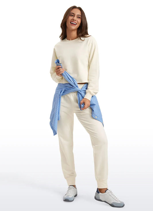 Amenity Double Raw Hem Sweatshirt