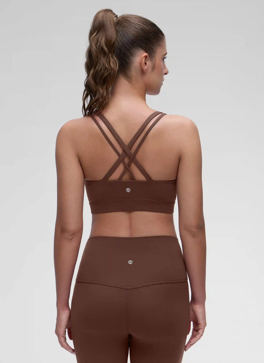 Butterluxe Mold U Neck Double Strap Sports Bra