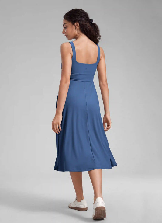 Cloudweight Double Lined Pocket Midi Dress
