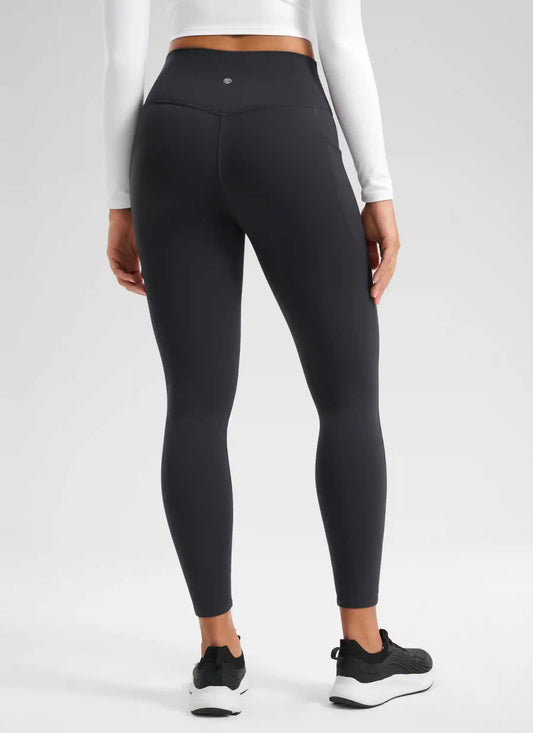 Matte Thermal Fleece Lined Pocket Legging 25''