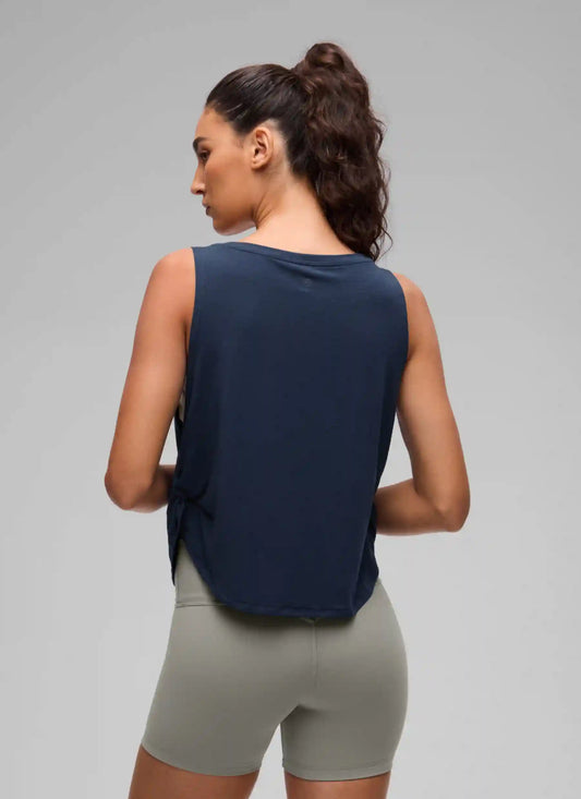 Quick Dry Crewneck Waist Length Tank